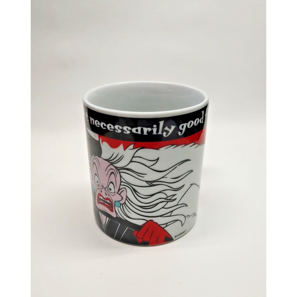 Vintage Disney Gallery 101 Dalmatians Cruella De Vil Coffee Mug Cup 4.5"T unused